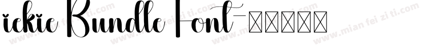 iekie Bundle Font字体转换